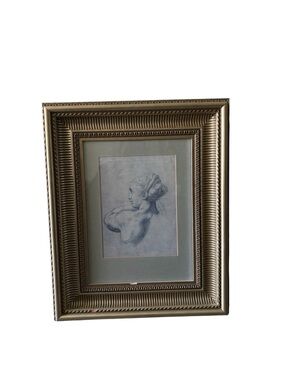 Renaissance
Raphael artist "Head of a women "
Framed charcoal drawing print